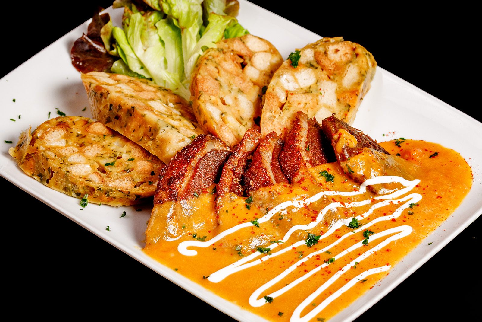 Vadas libamell szalvétagombóccal