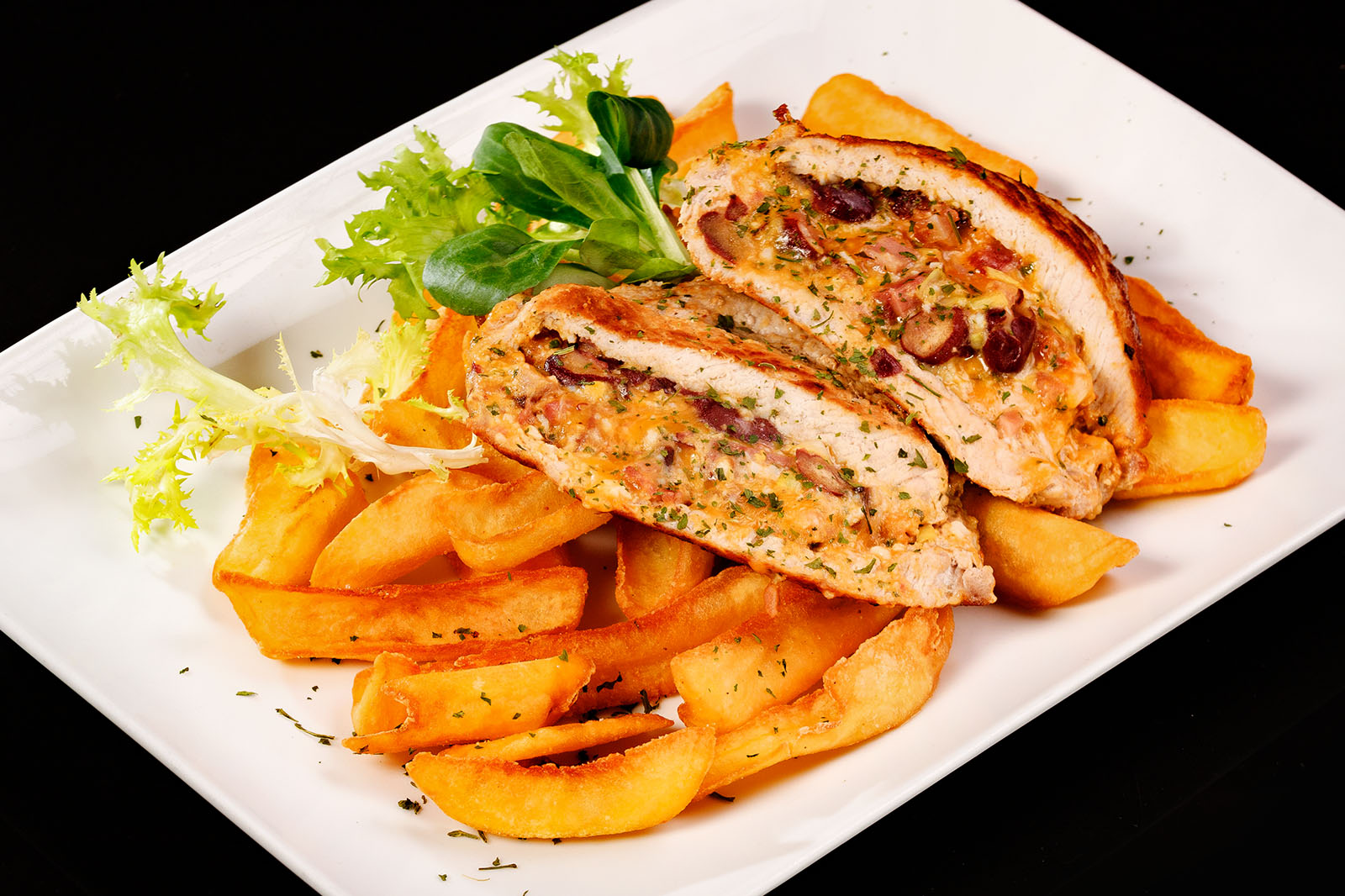 Húsvéti töltött karaj csónakburgonyával